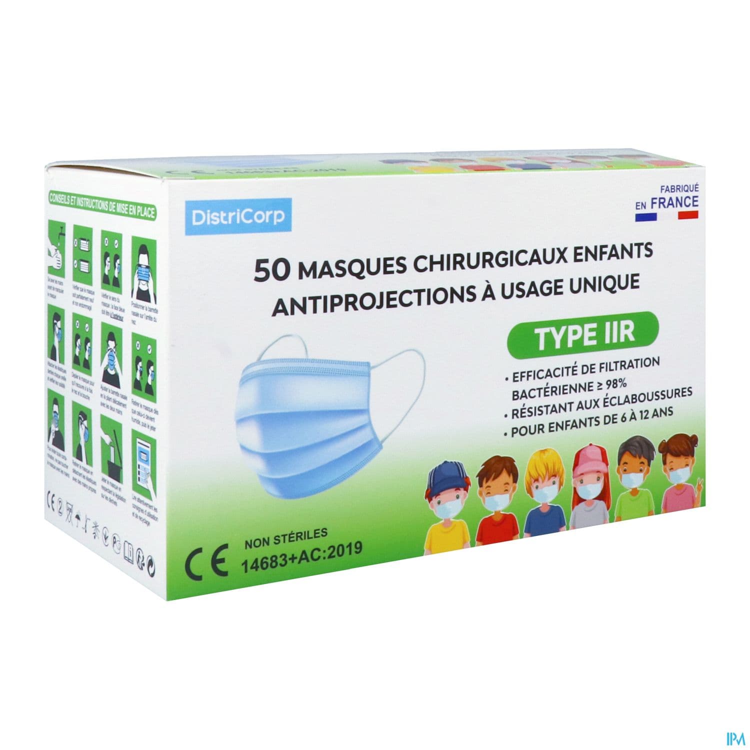 MASQUE ENFANT MULTICOLORE X50 — Pharmacie Pessac Arago