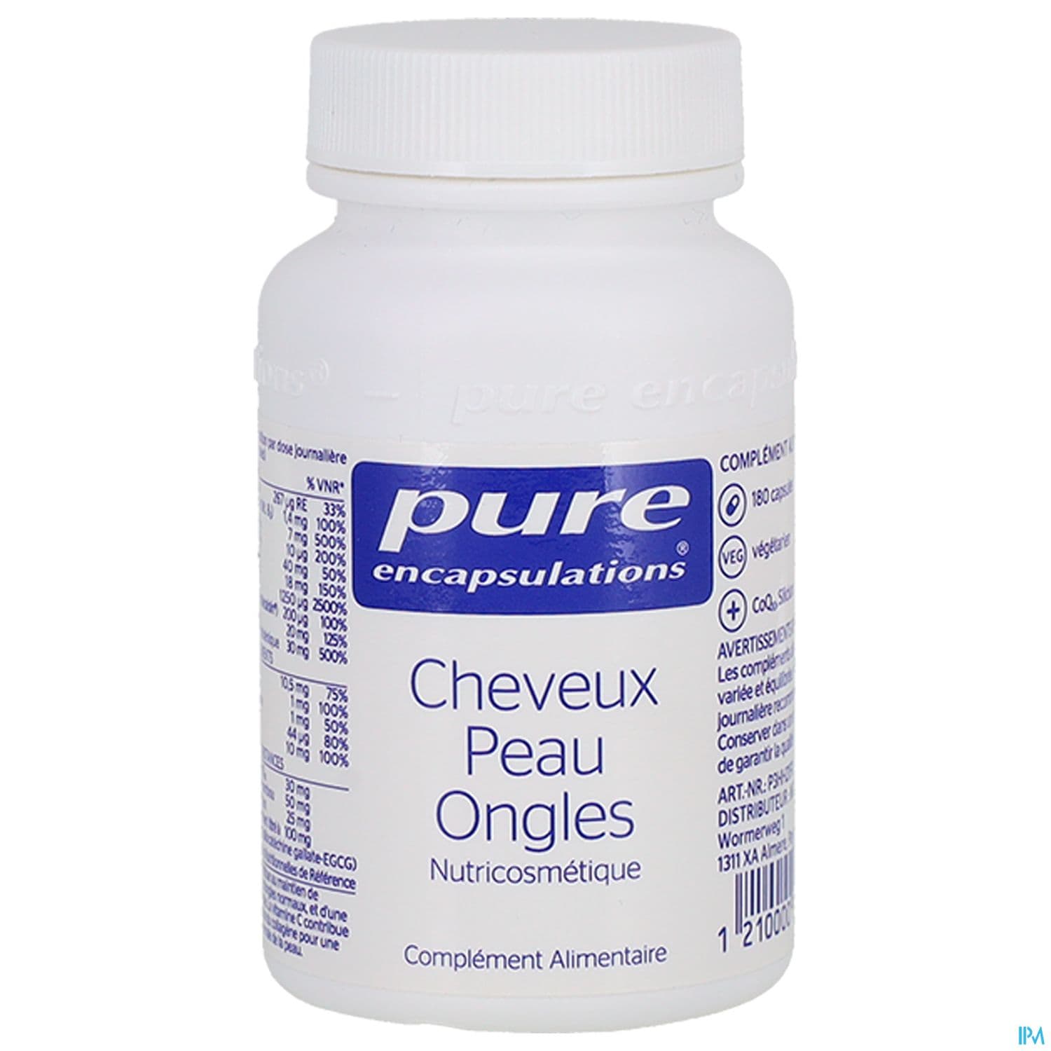 PURE ENCAPSUL CHEV/PEAU/ONG CAP180