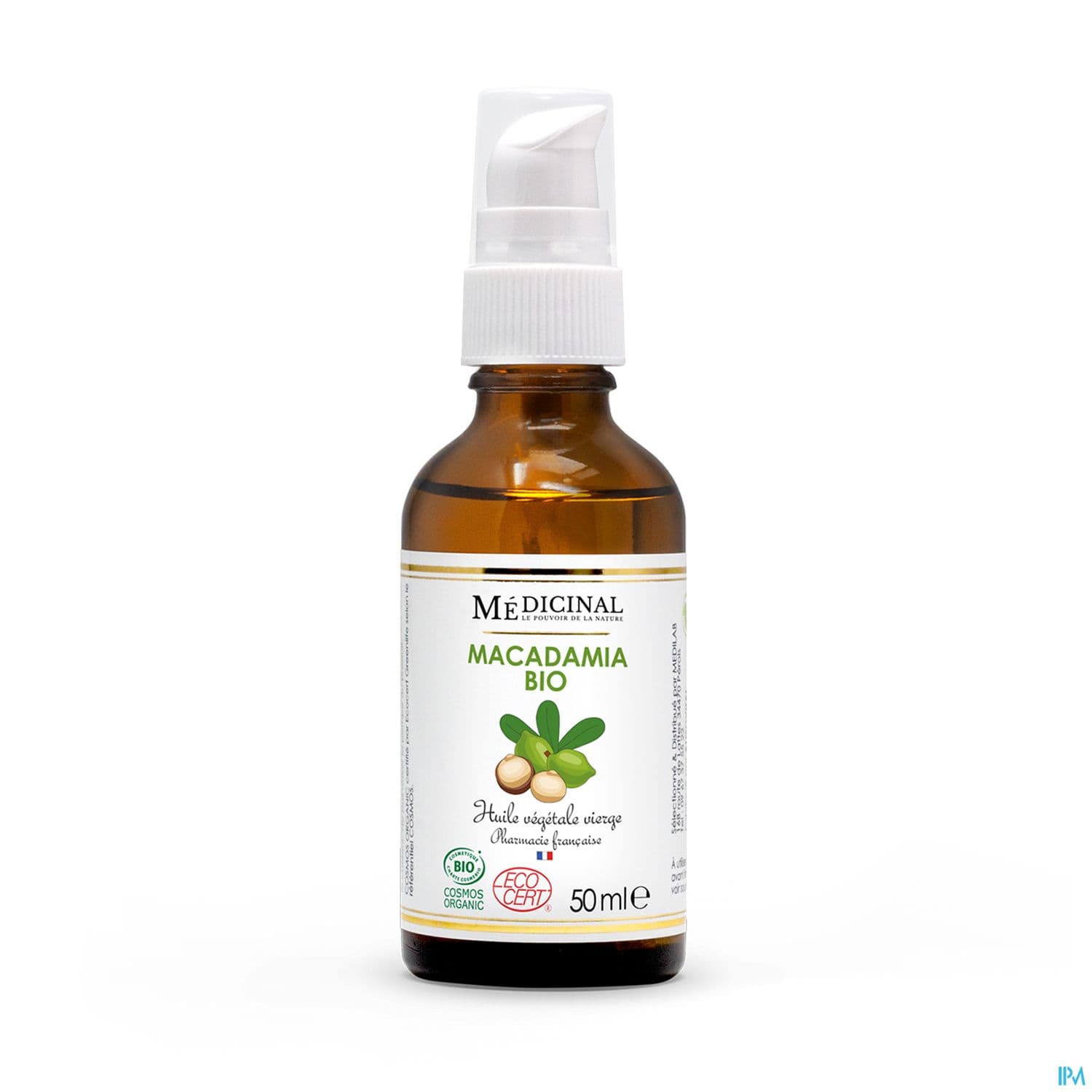 Medicinal Huile Vegetale Bio Macadamia 50ml — Pharmacie Bellevue Limoges