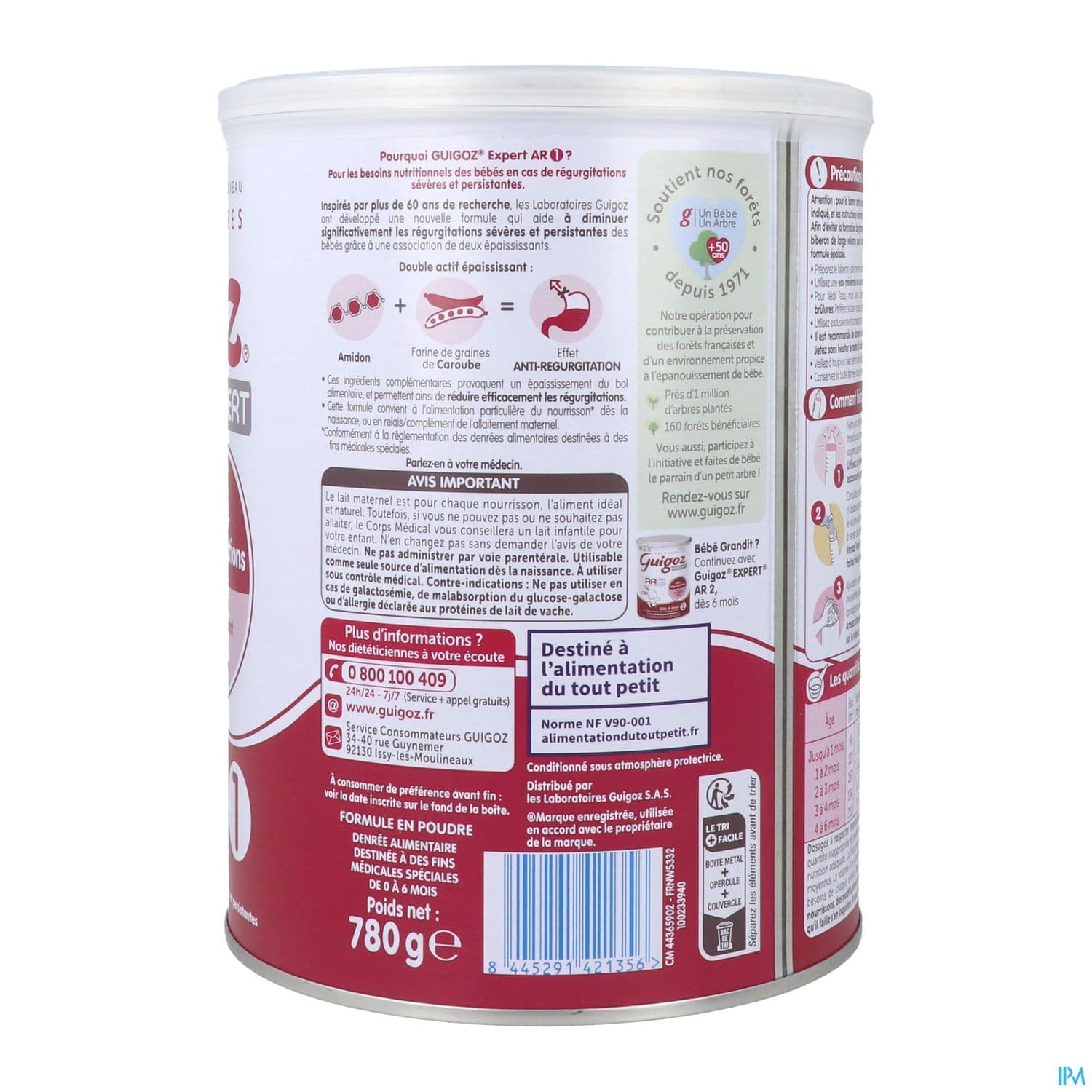 Guigoz 1 Ar Mix Expert Poudre 780g