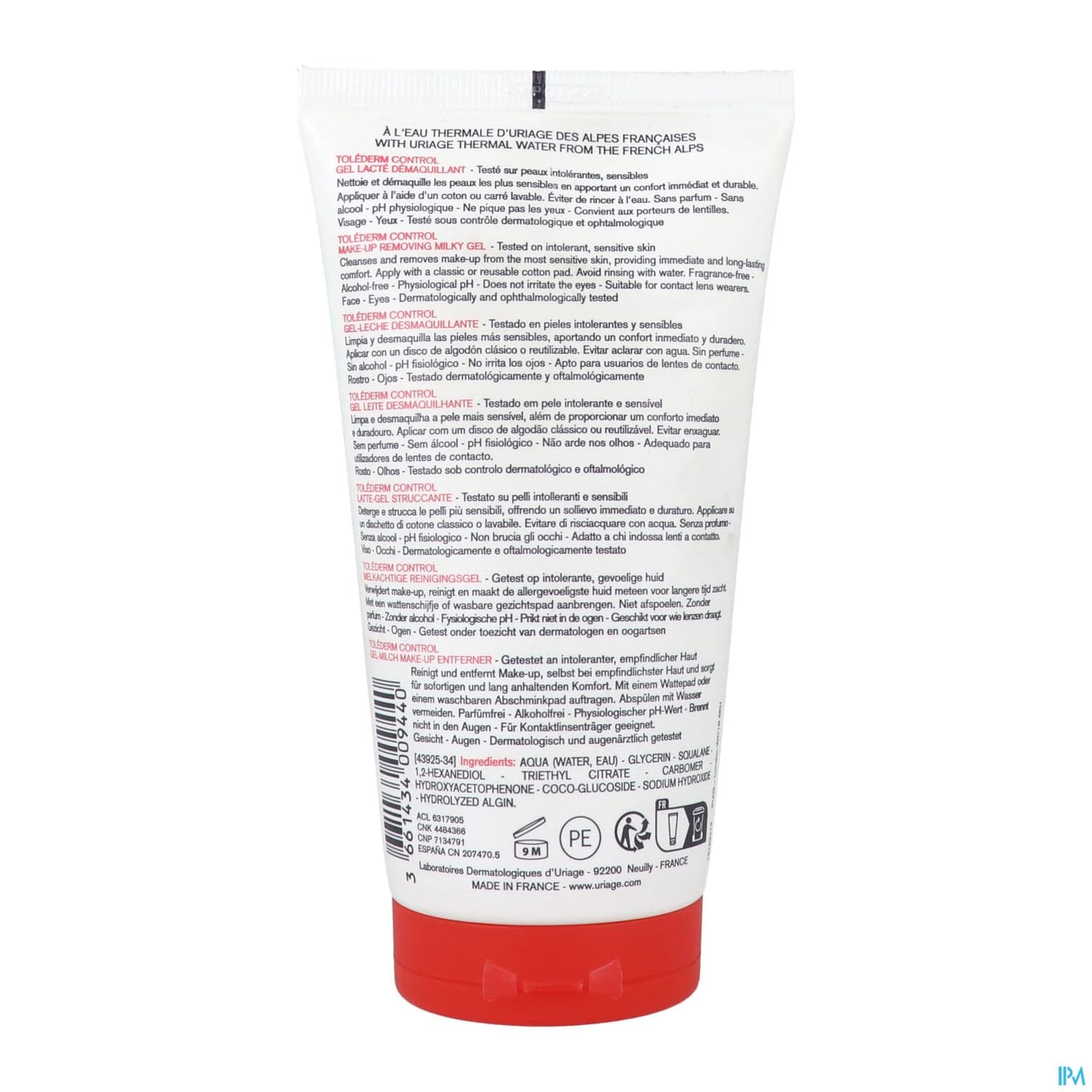 Uriage Tolederm Gel En Lait 100ml