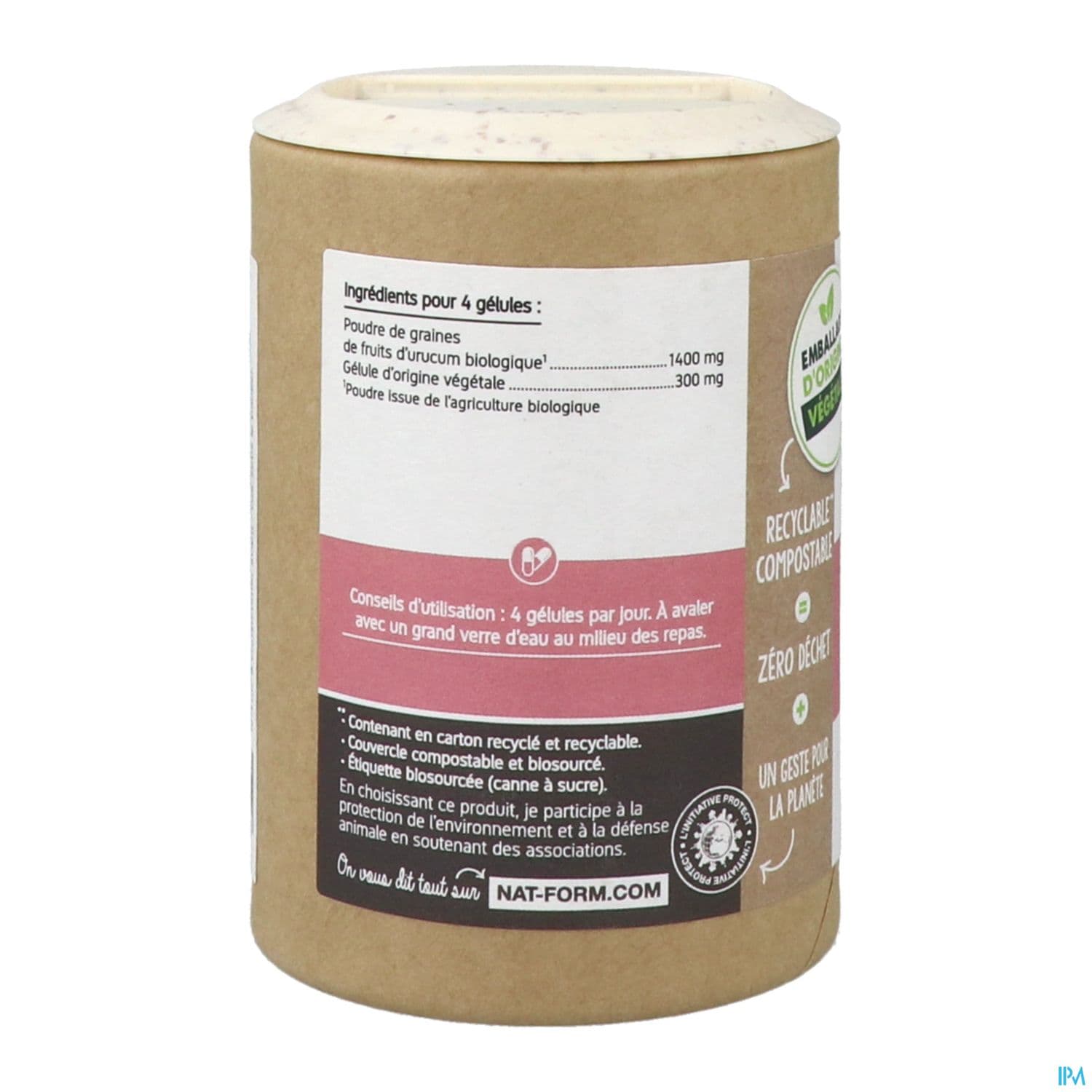 NAT&FORM ECO URUCUM BIO GELUL 90