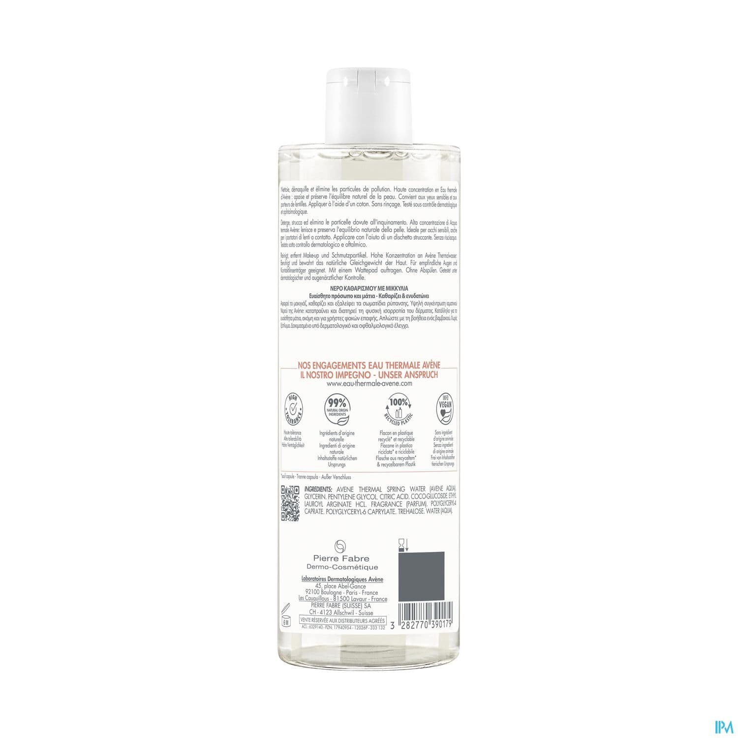 AVENE ESS EAU MICEL DEMAQ 400ML