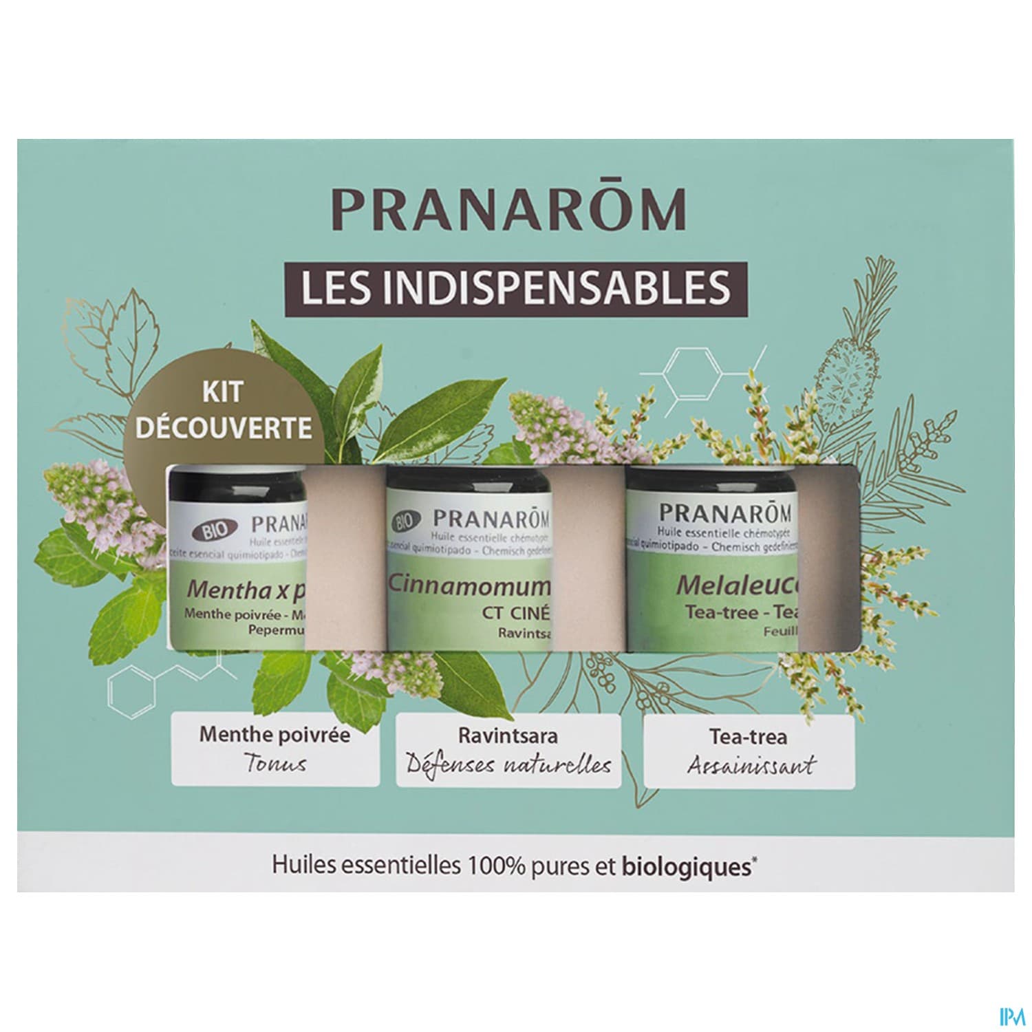 Pranarom Huile Essentielle Bio Coffret Indispensable 5ml X3