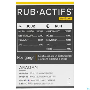 Synactifs Rubactifs Gelule 12
