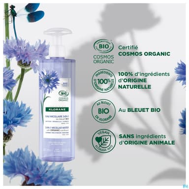 KLORANE EAU MICEL 3EN1 FL100ML