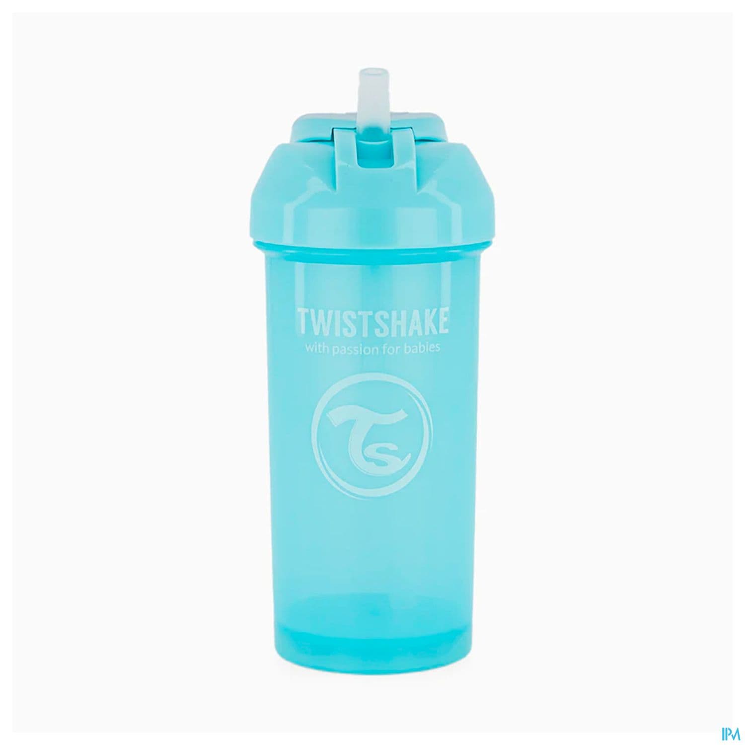 TWISTSHAKE TASSE PAILLE 360ML BLEU