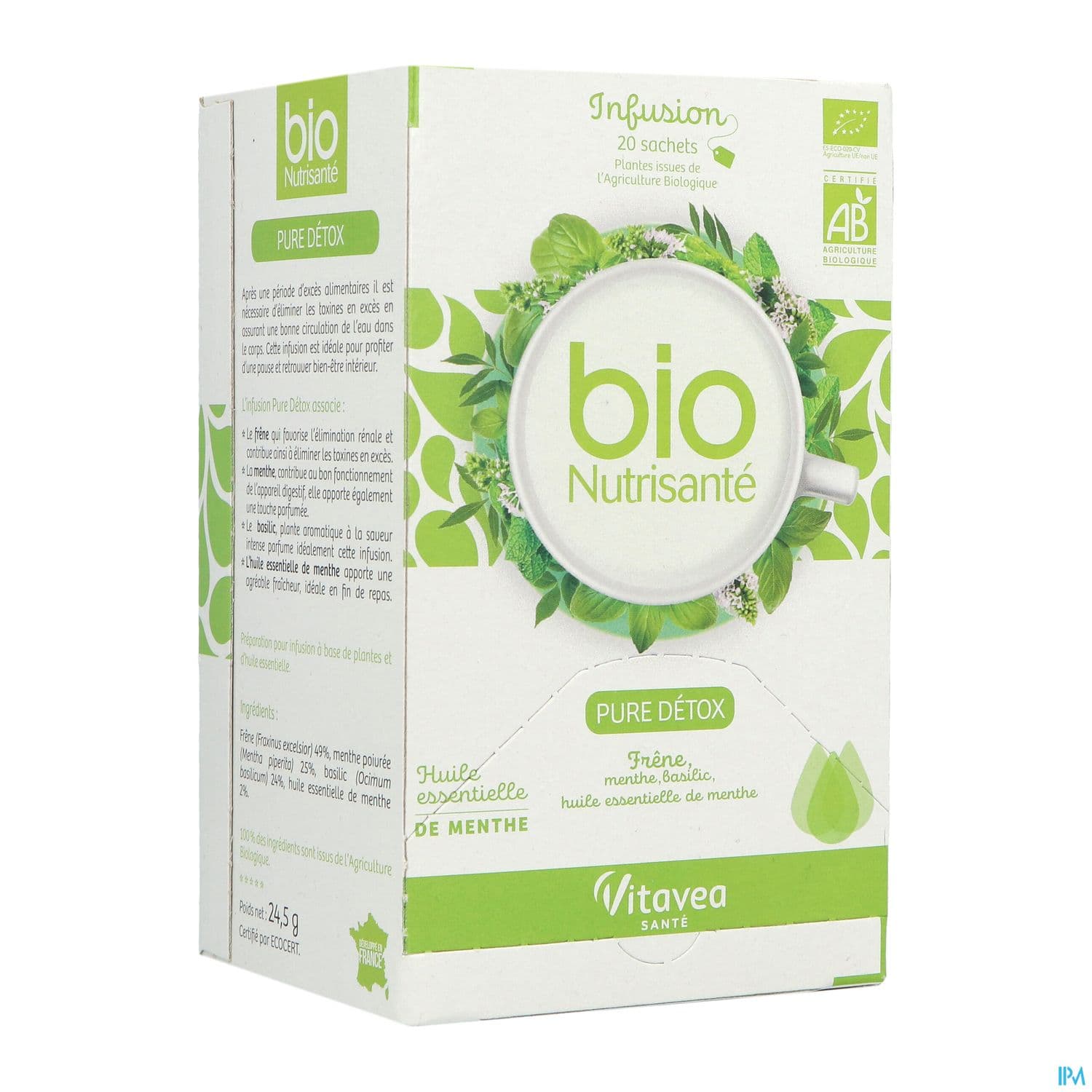 Vitavea Bionutrisante Infusion Pure Detox Sachet 20