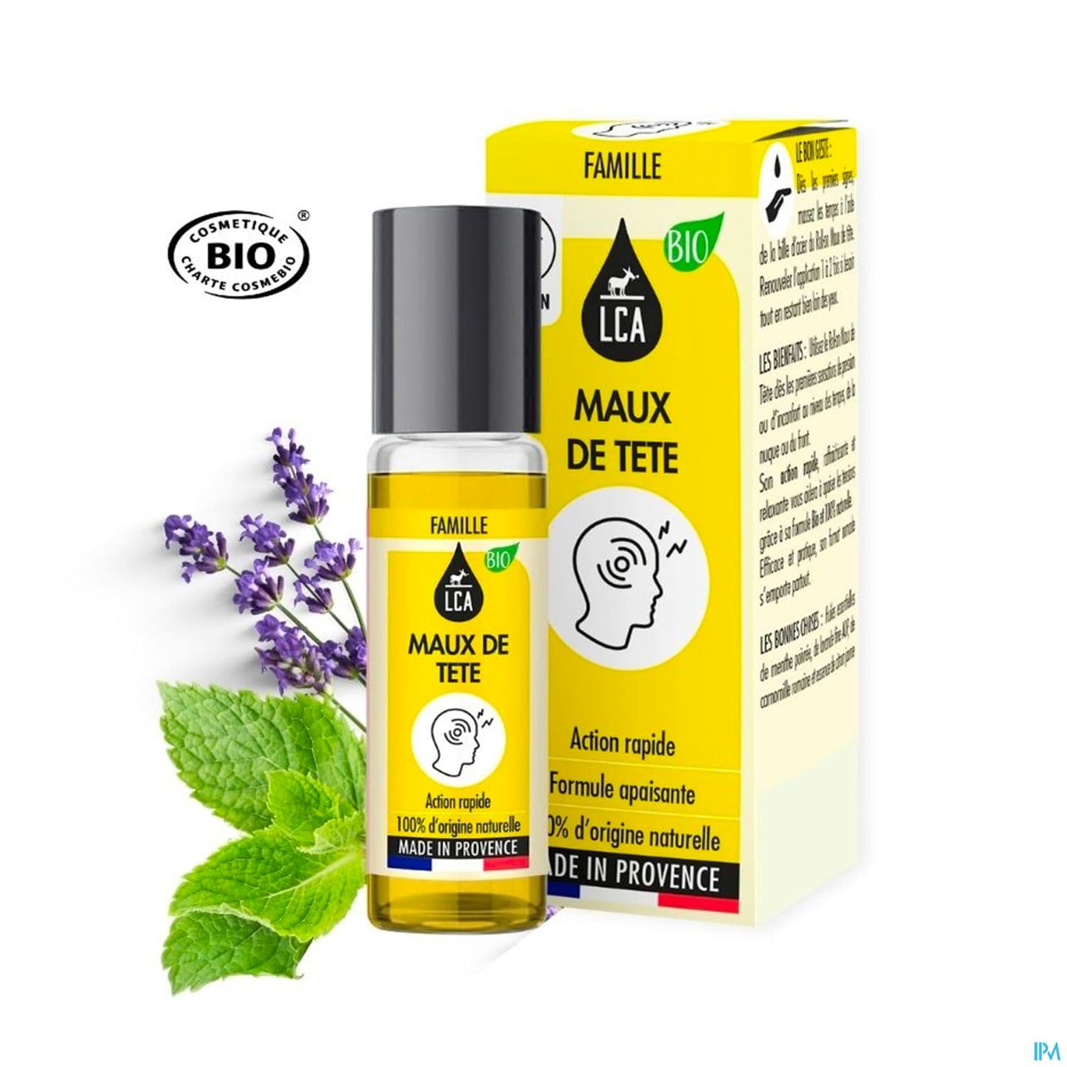 Lca Roll On Maux De Tete Bio 10ml