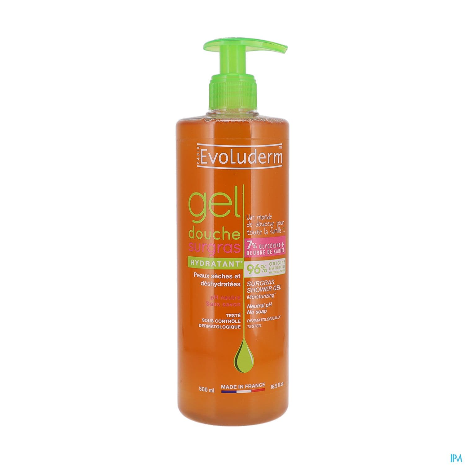 EVOLUDERM GEL DCH HYD 500ML
