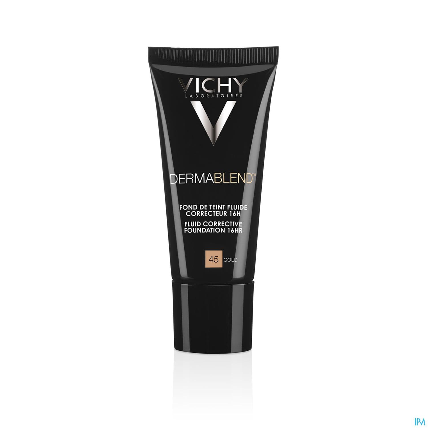 Vichy Dermablend Fluide Fond De Teint Correcteur 45 Gold 30ml