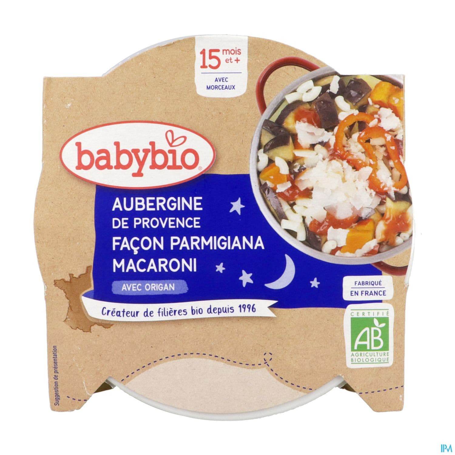 BABYBIO BON/NUIT PATE ITALIEN 260G