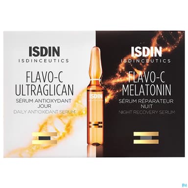 Isdin Isdinceutics Flavo C Melatonin + Ultraglican Ampoule 2ml 20
