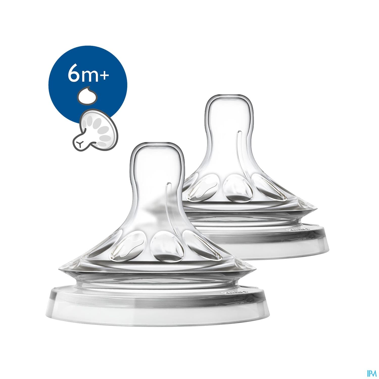 Avent Tetine Natural 2.0 Liquide Epais 6mois+ Scf046/27 X2