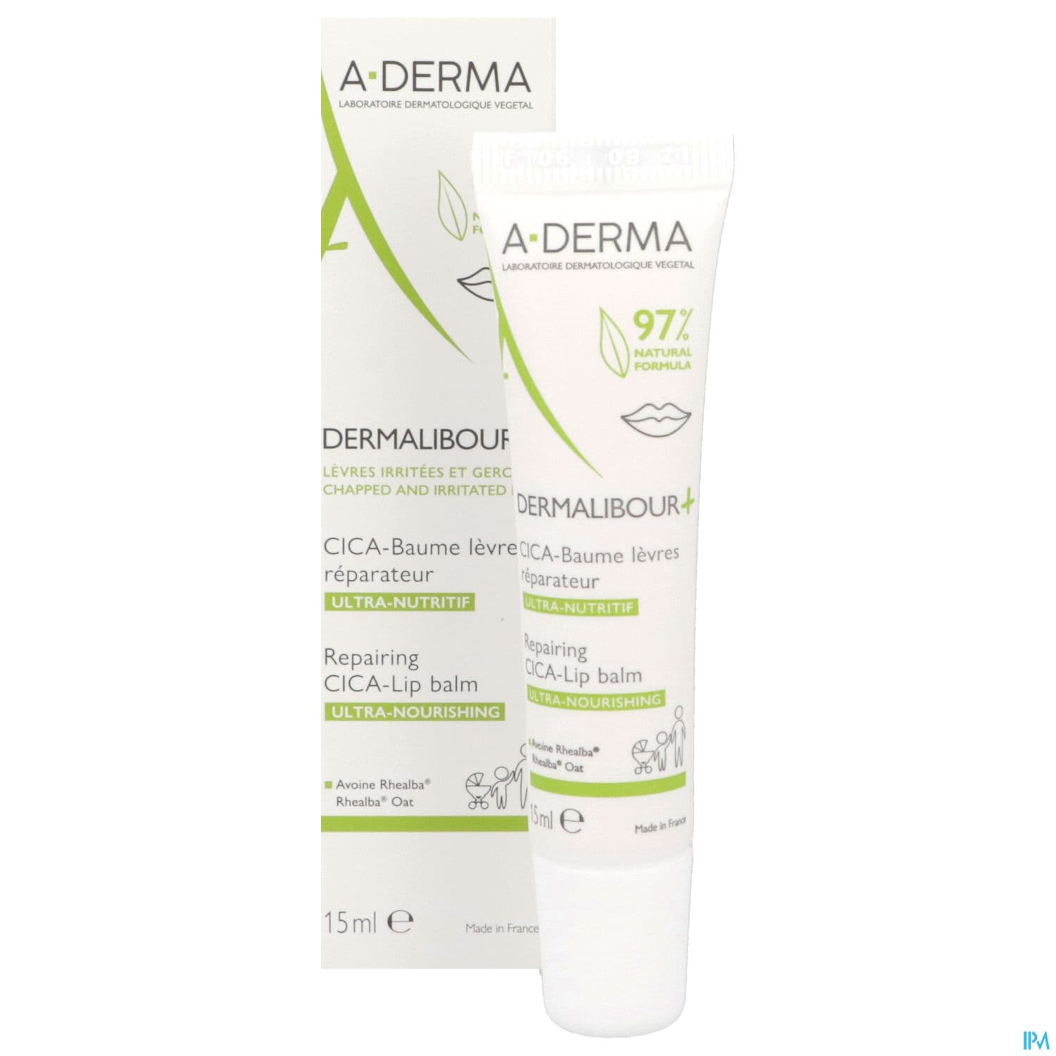 A-DERMA DERMALIBOUR CICA+ LEVRE 15
