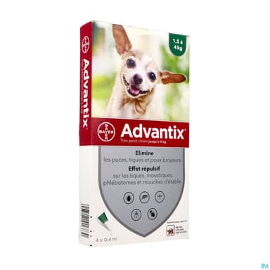 Advantix Chien Tres Petit Spot On Solution 0ml4 4