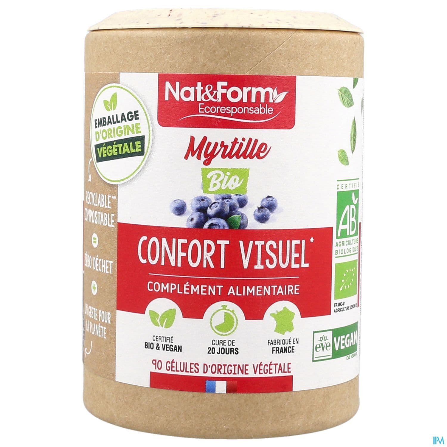 NAT&FORM ECO MYRTILLE BIO GELVEG90