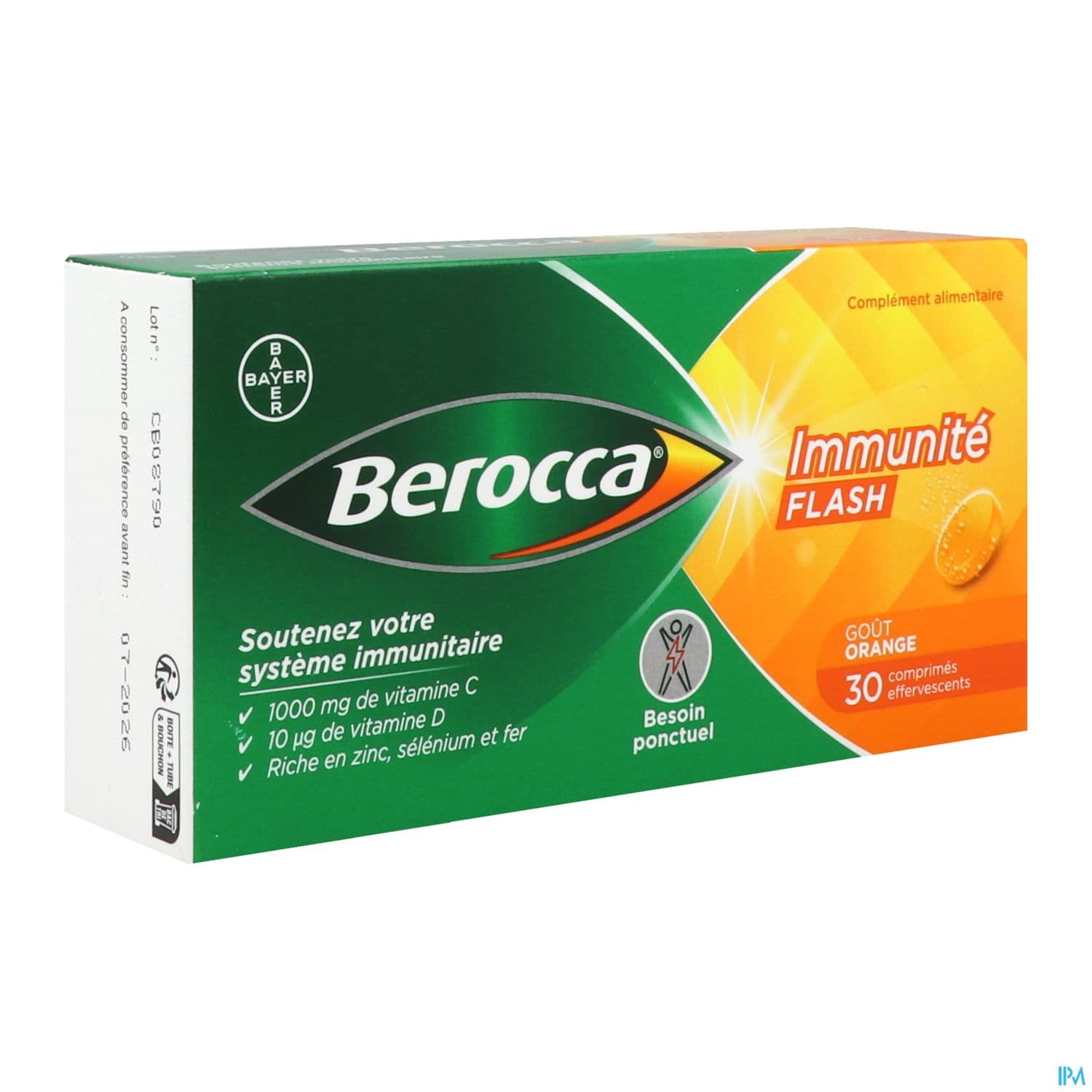 Berocca Immunite Flash Comprime Effervescent 30