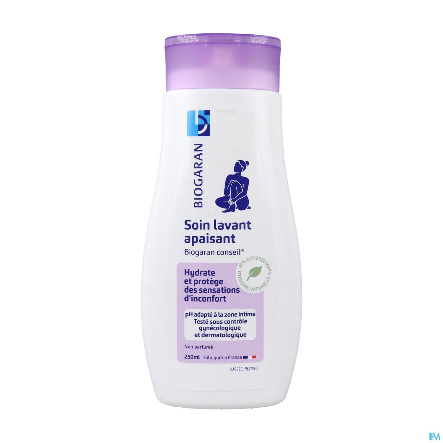 Biogaran Soin Lavant Apaisant Pour Usage Intime Non Parfume 250ml