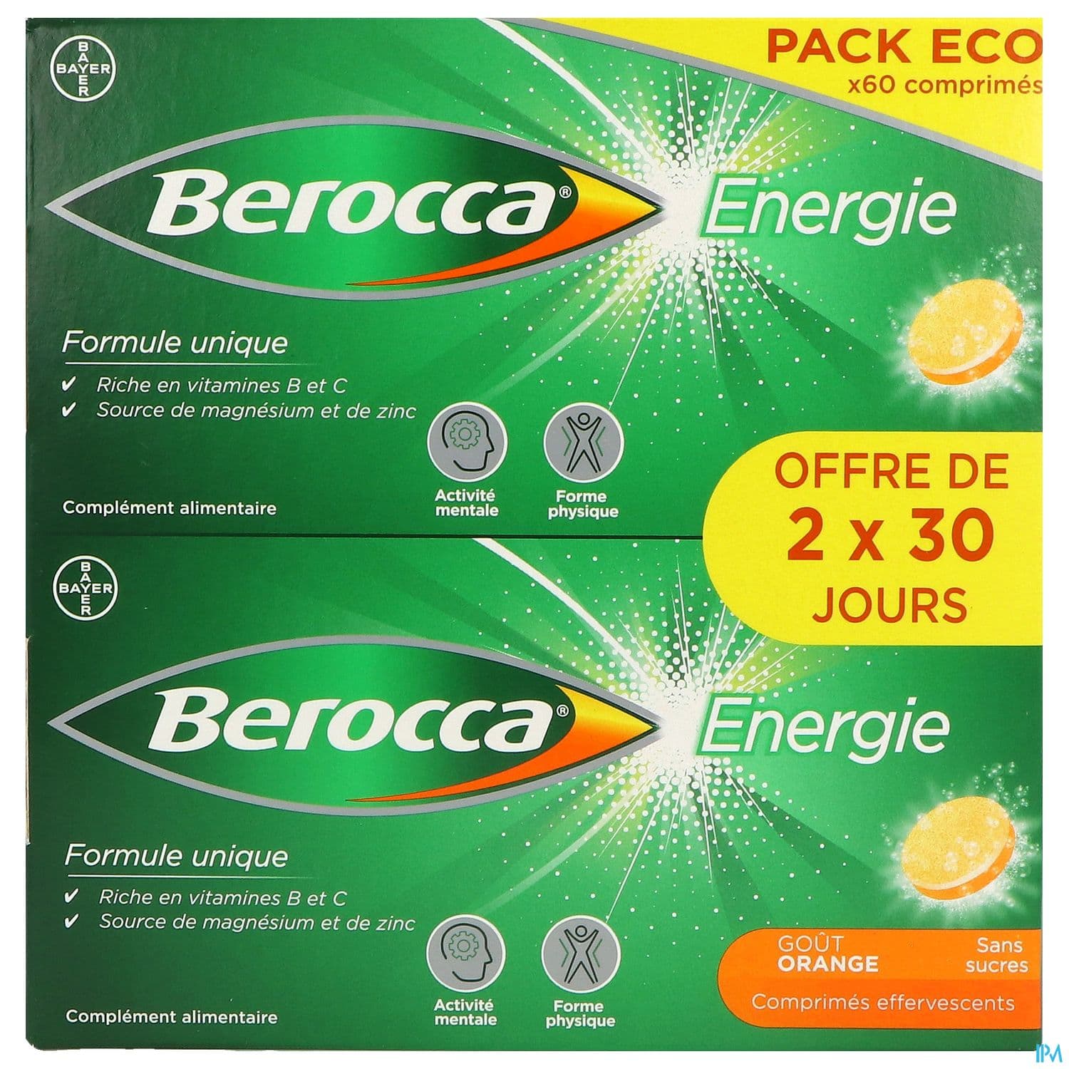 BEROCCA ENERGIE ORANGE CPR EFF 60