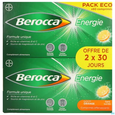 BEROCCA ENERGIE ORANGE CPR EFF 60