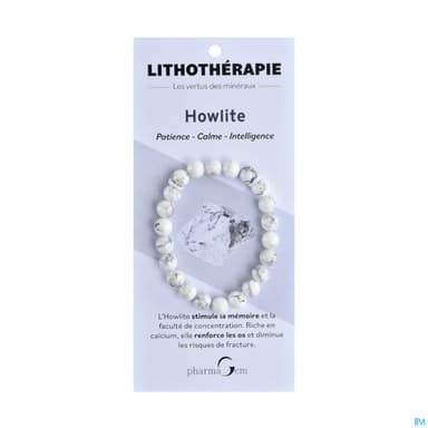 Pharmagem Bracelet Lithotherapie Howlite 8mm