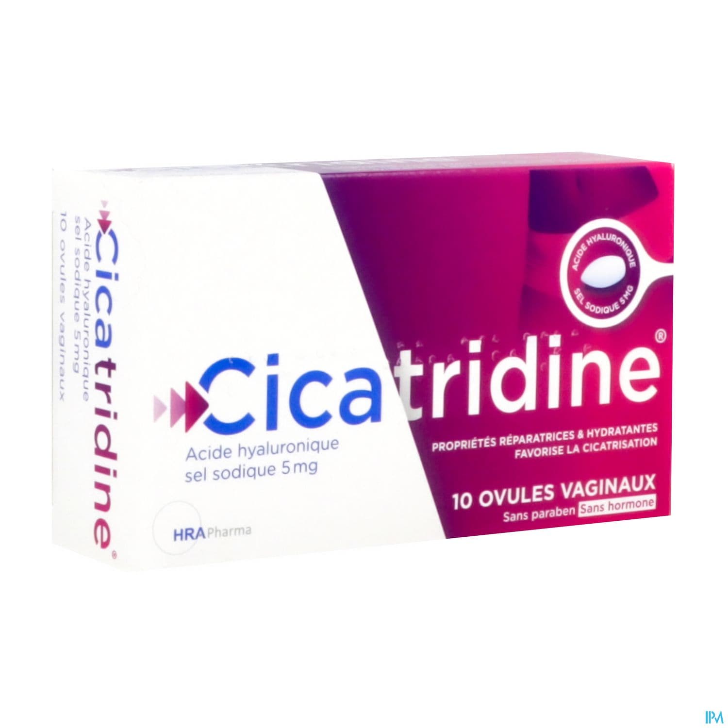CICATRIDINE OVULE VAGINAL 10