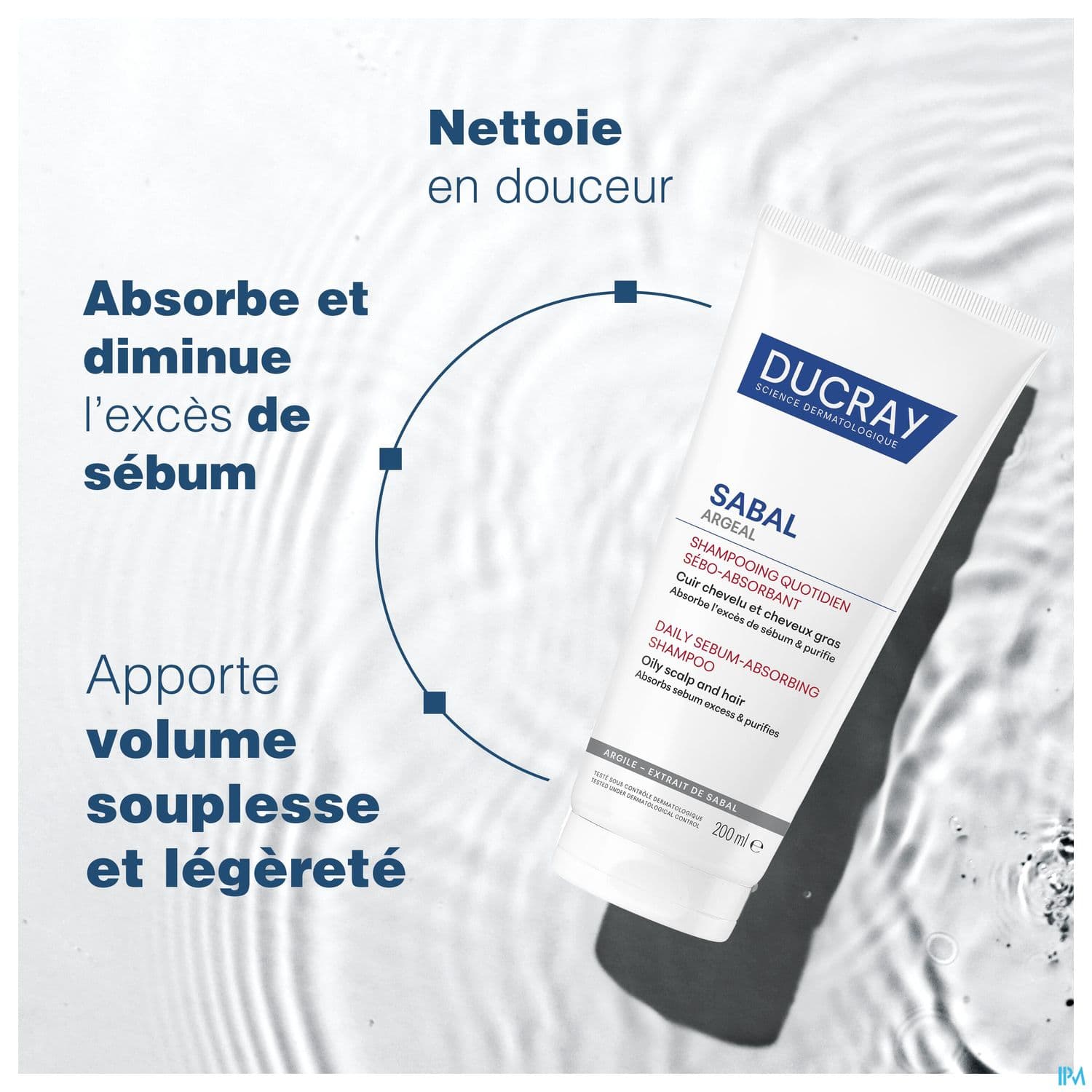 Ducray Sabal Argeal Shampooing Quotidien Sebo-absorbant Nouveau 200ml