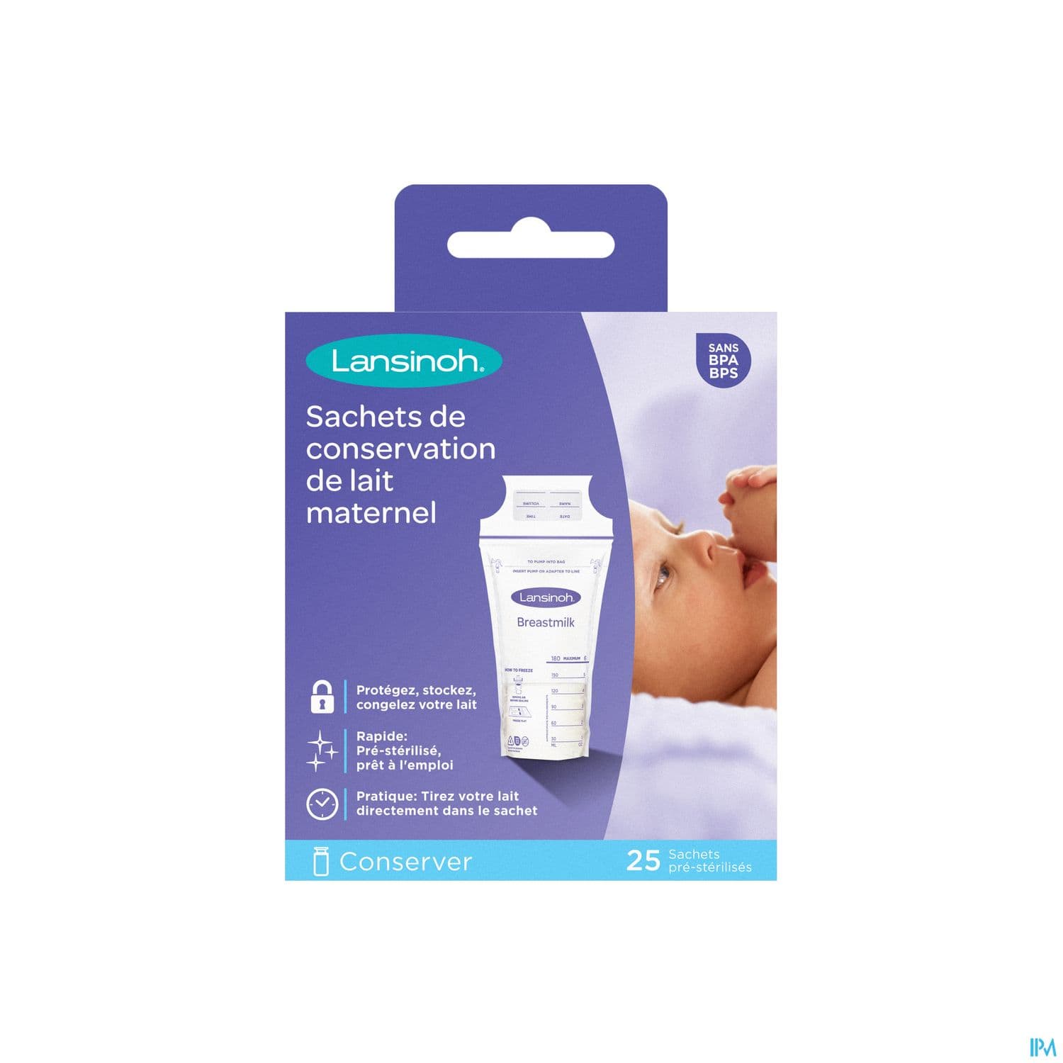 LANSINOH SACH CONSERV LAIT MATER25
