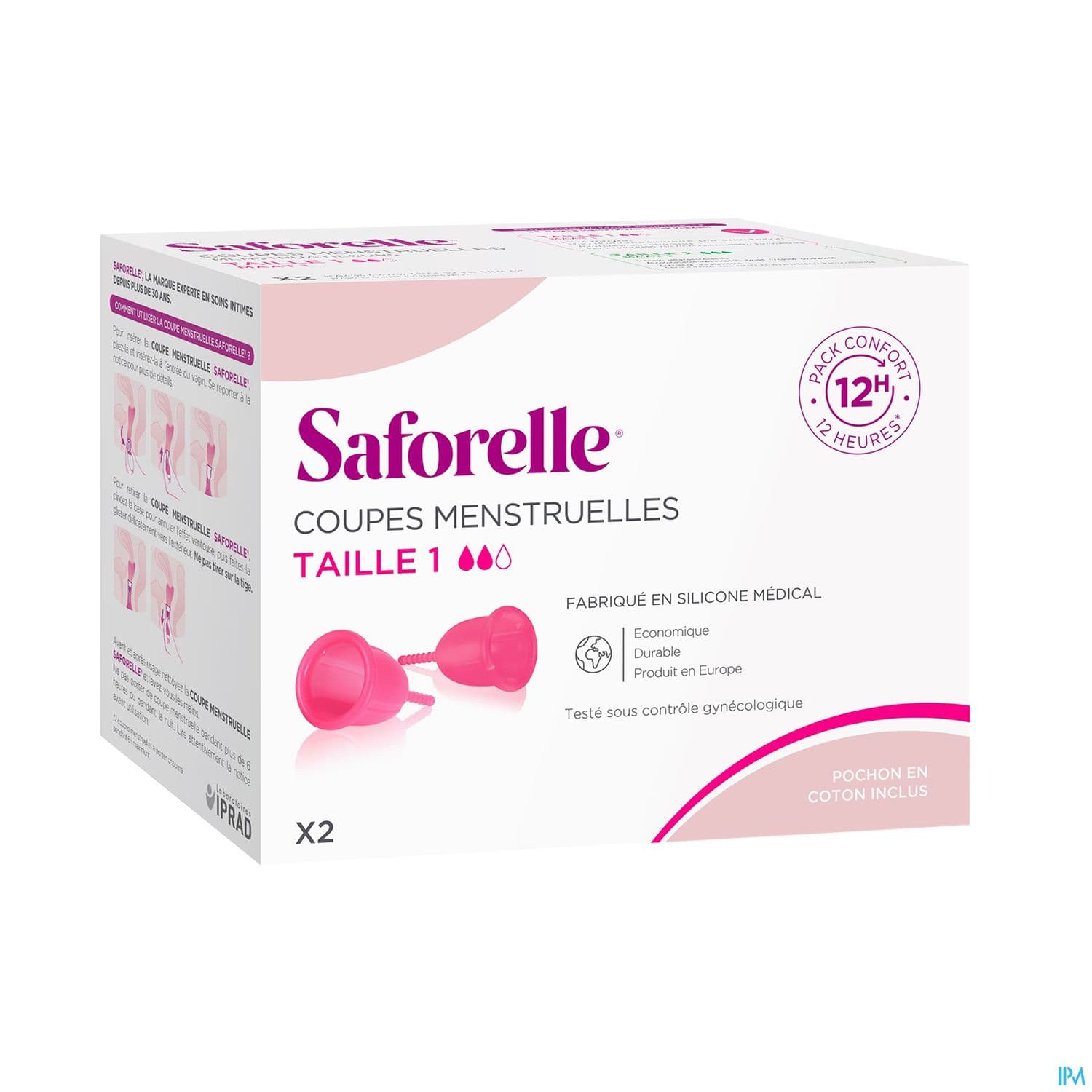 Saforelle Coupe Menstruelle Taille 1 X2