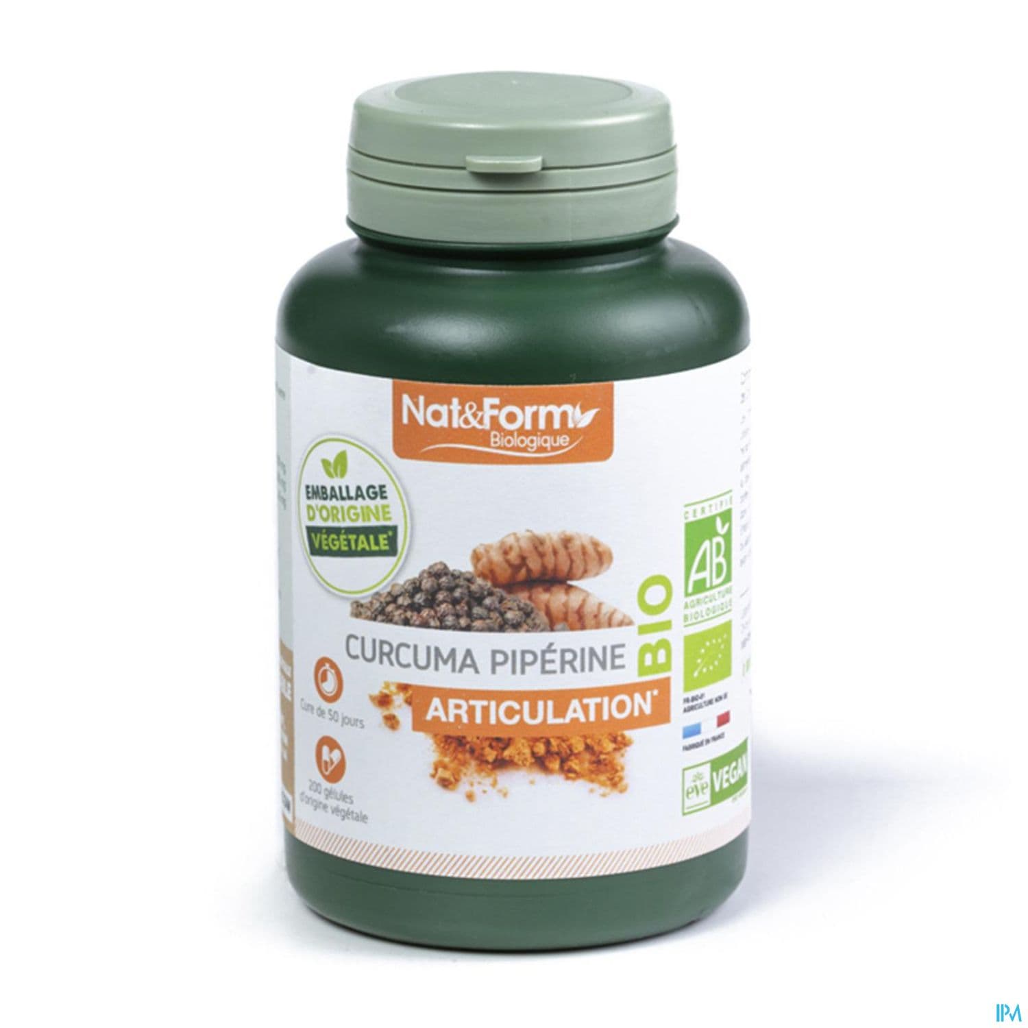 NAT&FORM BIO CURCUM PIPER GEVEG200