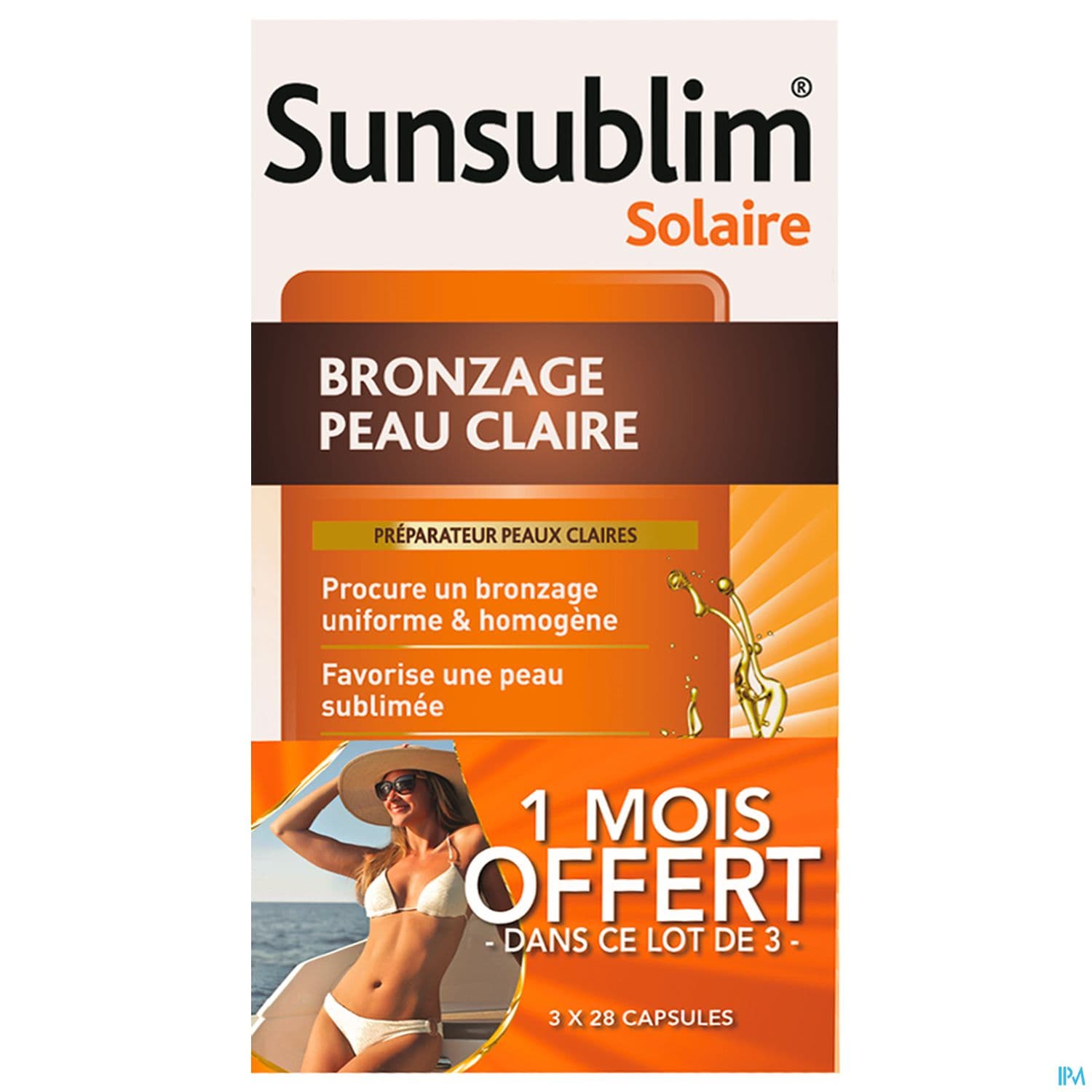Nutreov Sunsublim Bronzage Peau Claire Capsule 28 X3