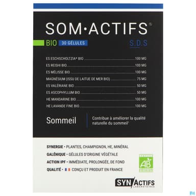 Synactifs Som Actifs Bio Gelule 30