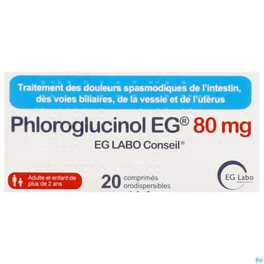 PHLOROGLUCINOL 80MG EG CPR OROD 20