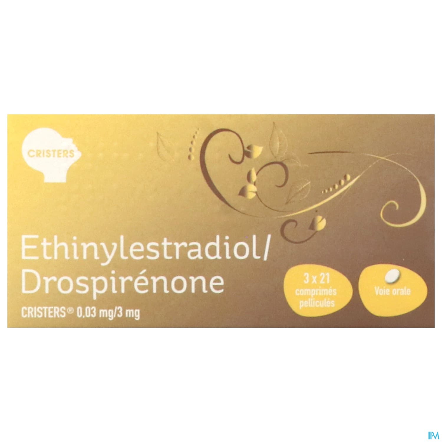 Ethinylestradiol Drospirenone Cristers 0mg03/3mg Comprime 21 X3