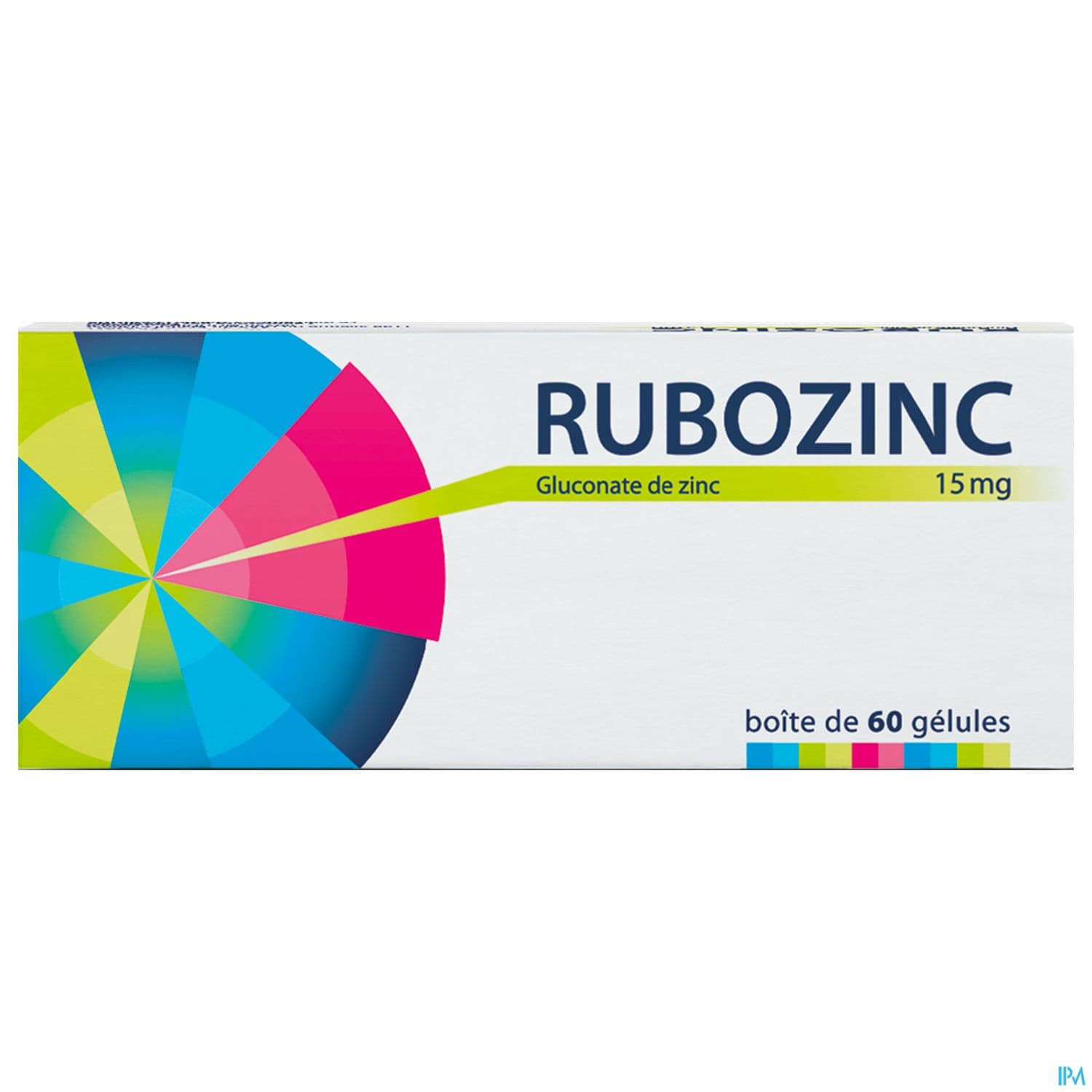 RUBOZINC 15MG GELULE 60