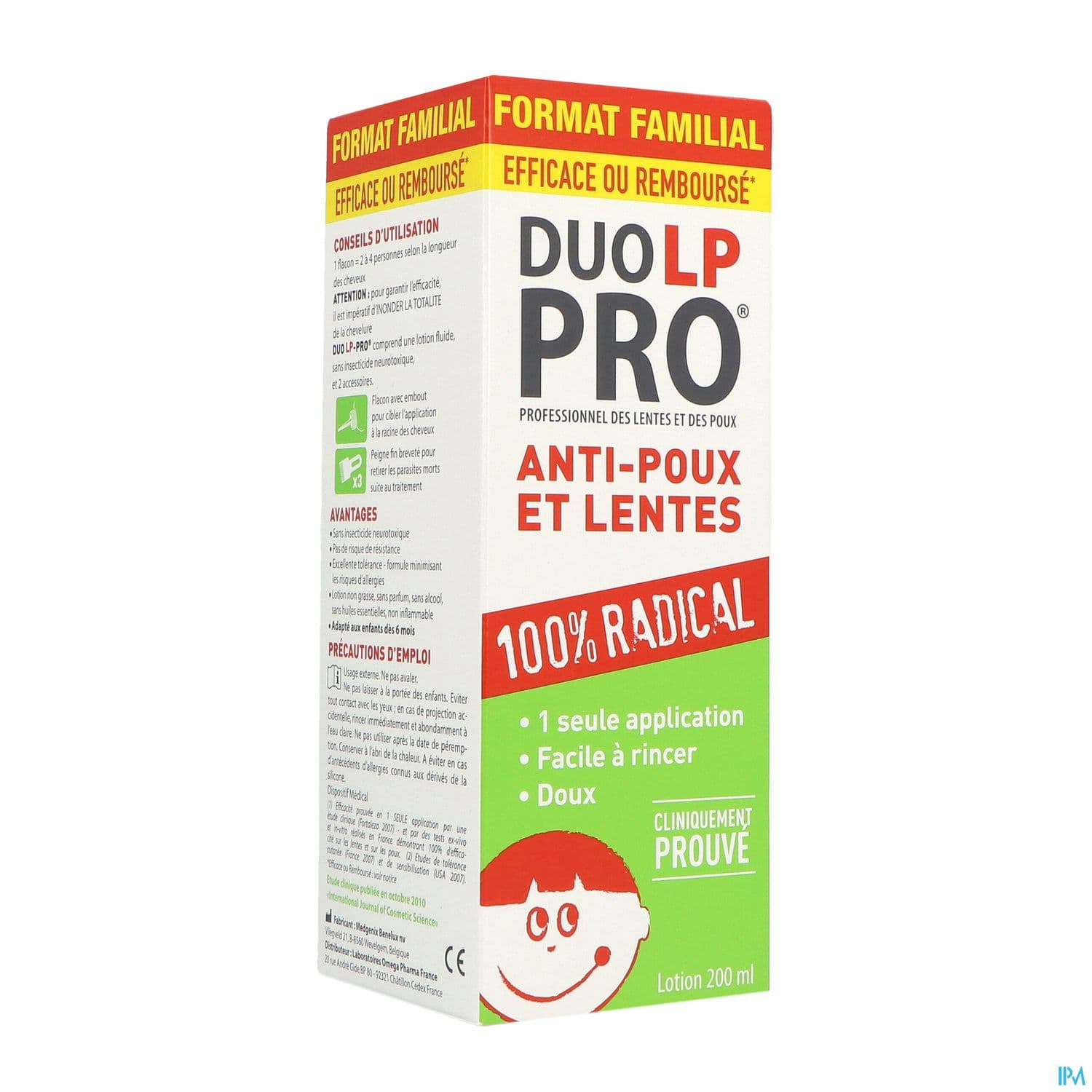 DUO LP-PRO LOTION A/POUX 200ML