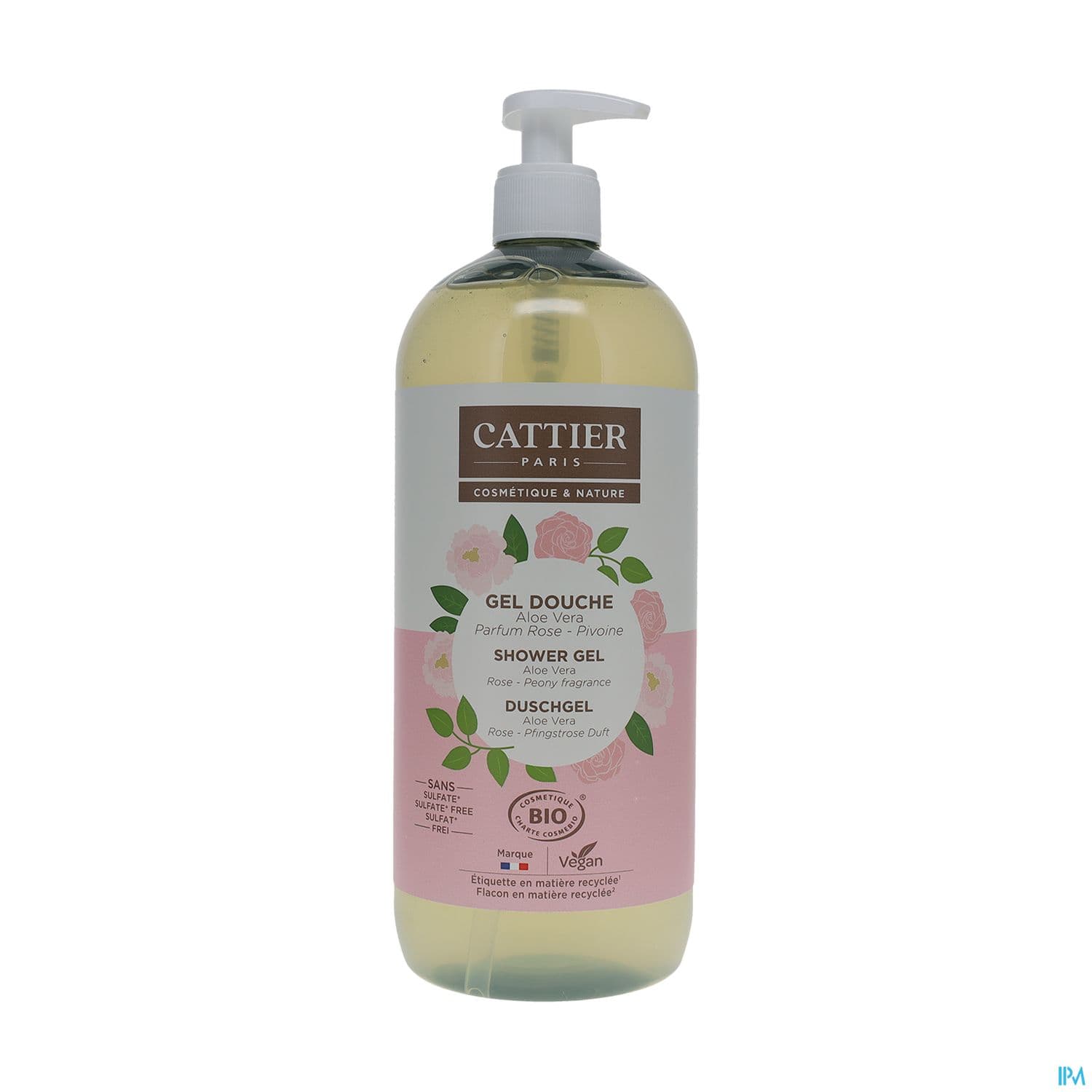 CATTIER GEL DCH S/SULF ROSE PIV 1L — Pharmacie Capucins  Pharma