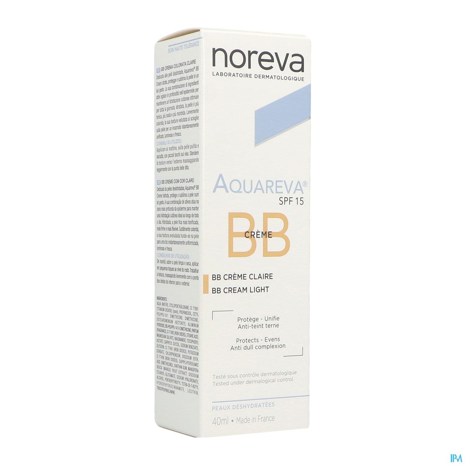 AQUAREVA BB CR TEINT CLAIR 40ML