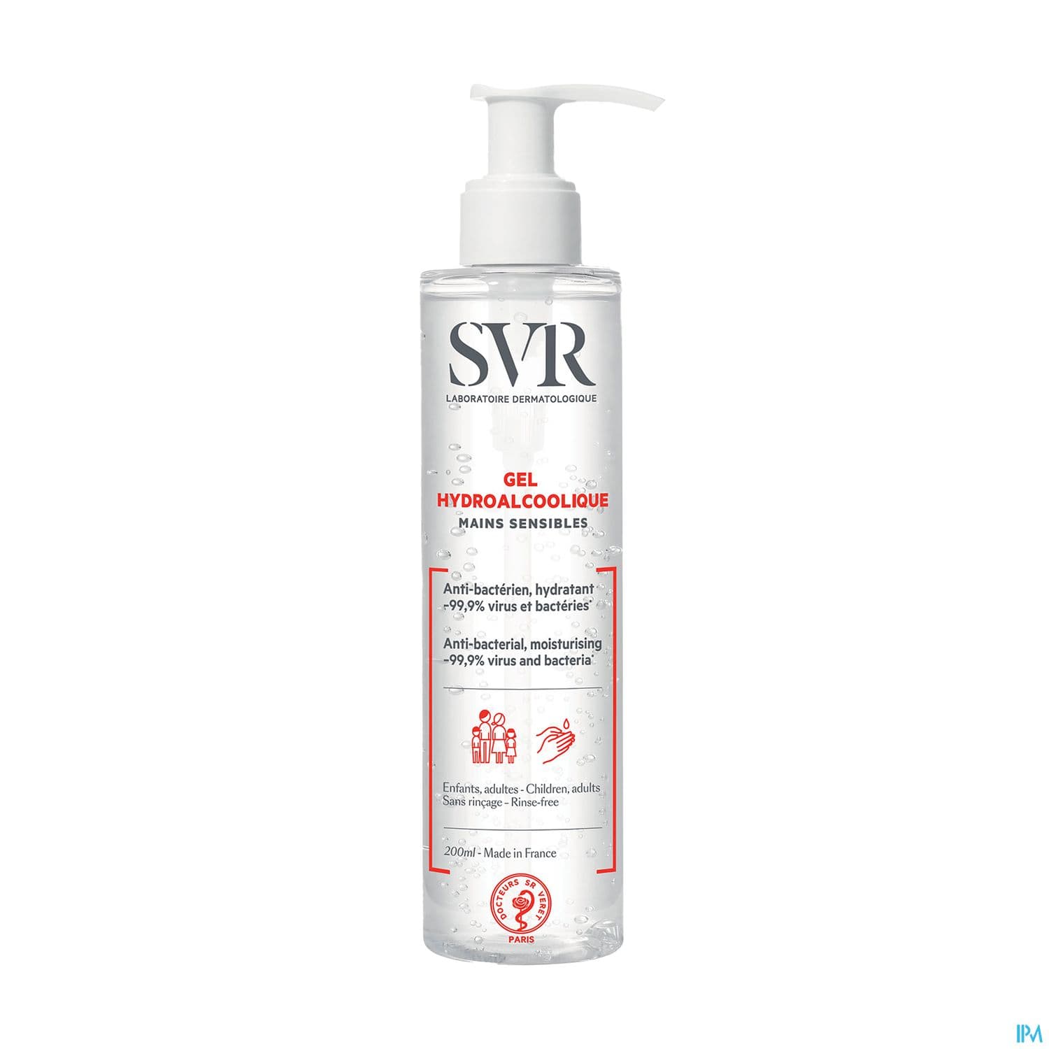 SVR GEL HYDROALCOOLIQUE 200ML