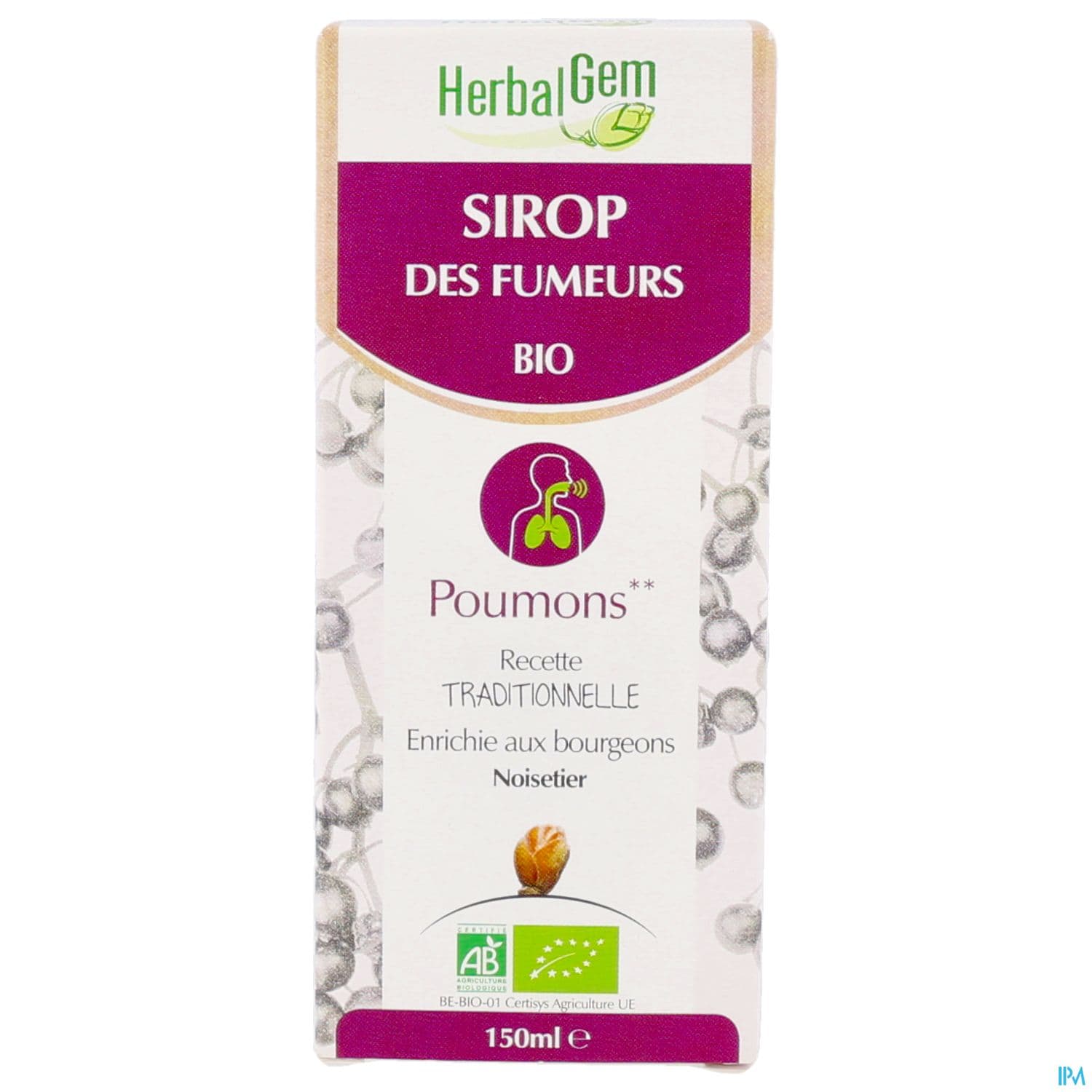 Herbalgem Sirop Fumeurs Bio 150ml