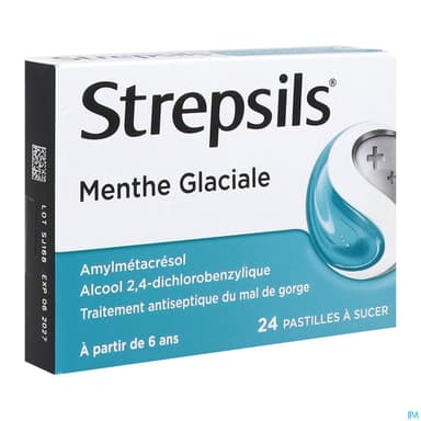STREPSILS MENTHE GLACIALE PAST 24