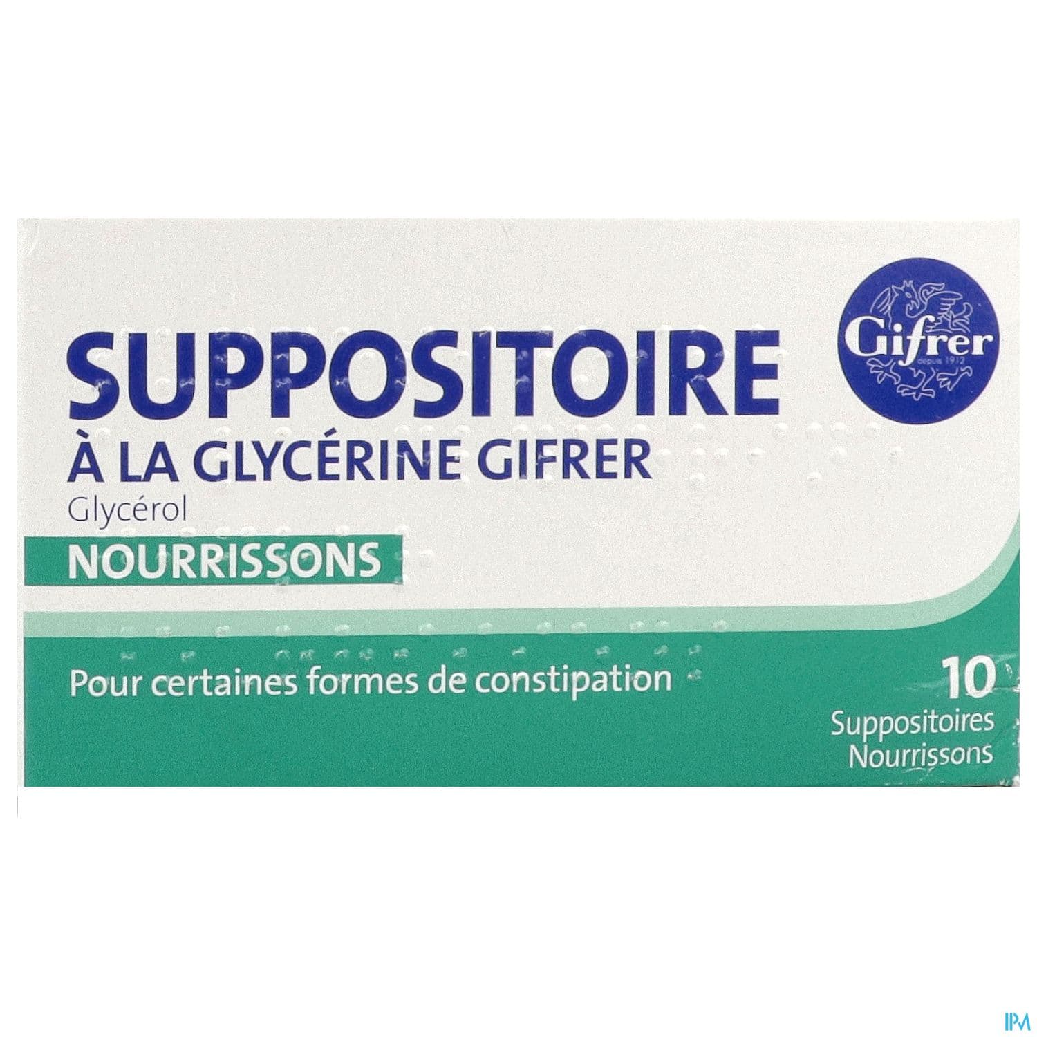 Gifrer Suppositoire Glycerine Nourrisson 10