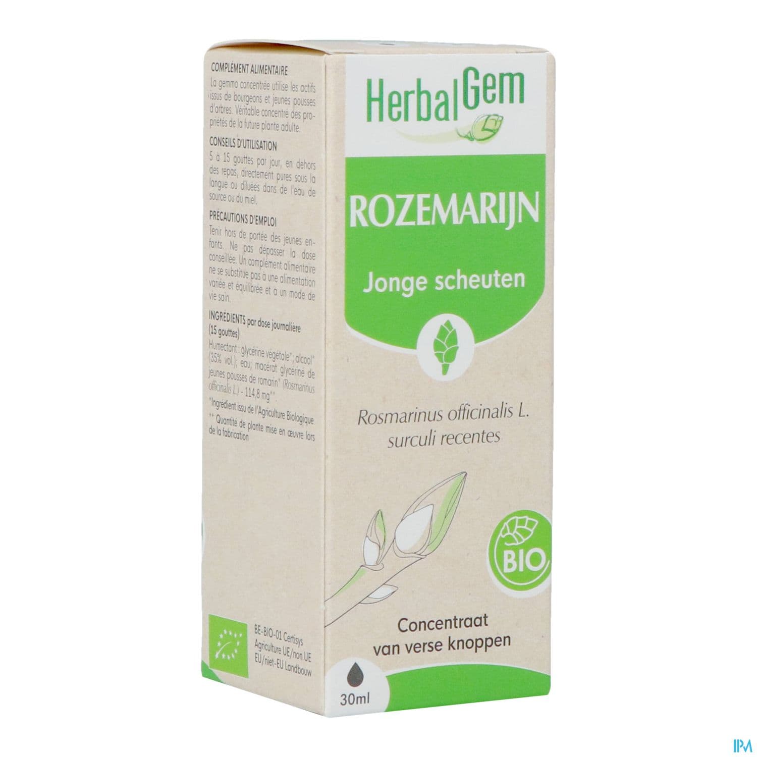 Herbalgem Romarin Jp Bourgeon Macerat Gly Bio 30ml