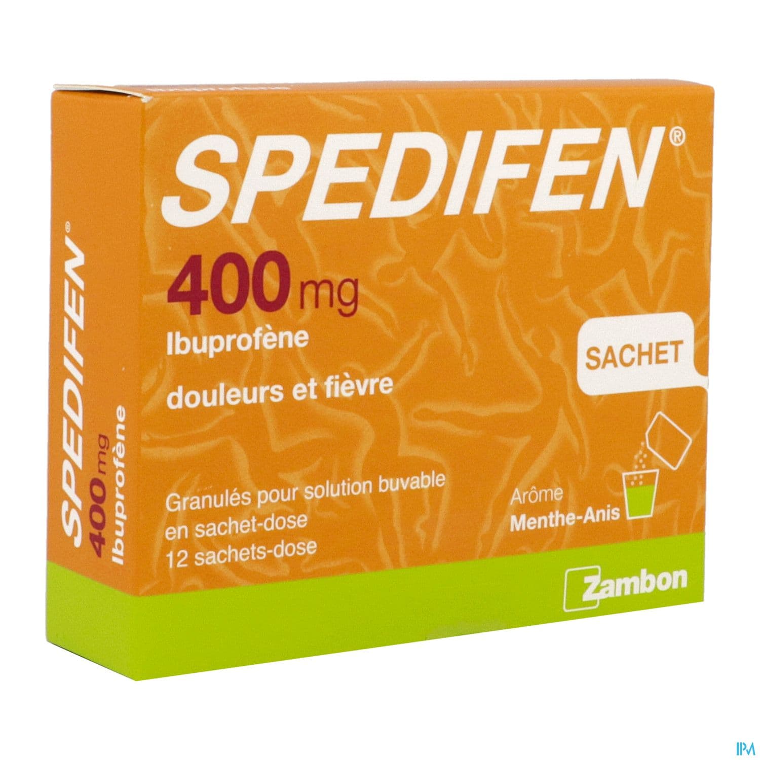 Spedifen 400mg Granules Pour Solution Buvable 3g Sachet 12