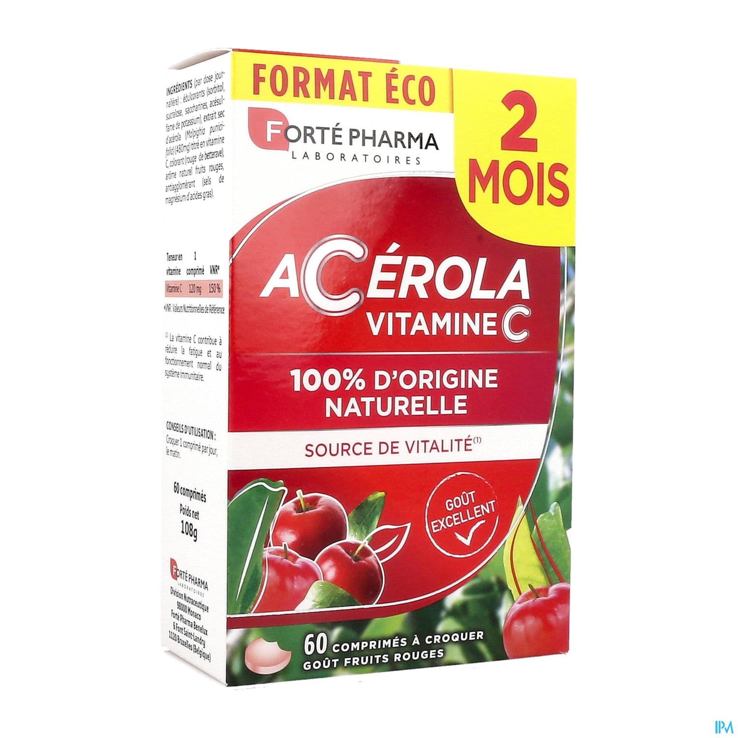 ACEROLA FORTE PHARMA CPR CROQ 60