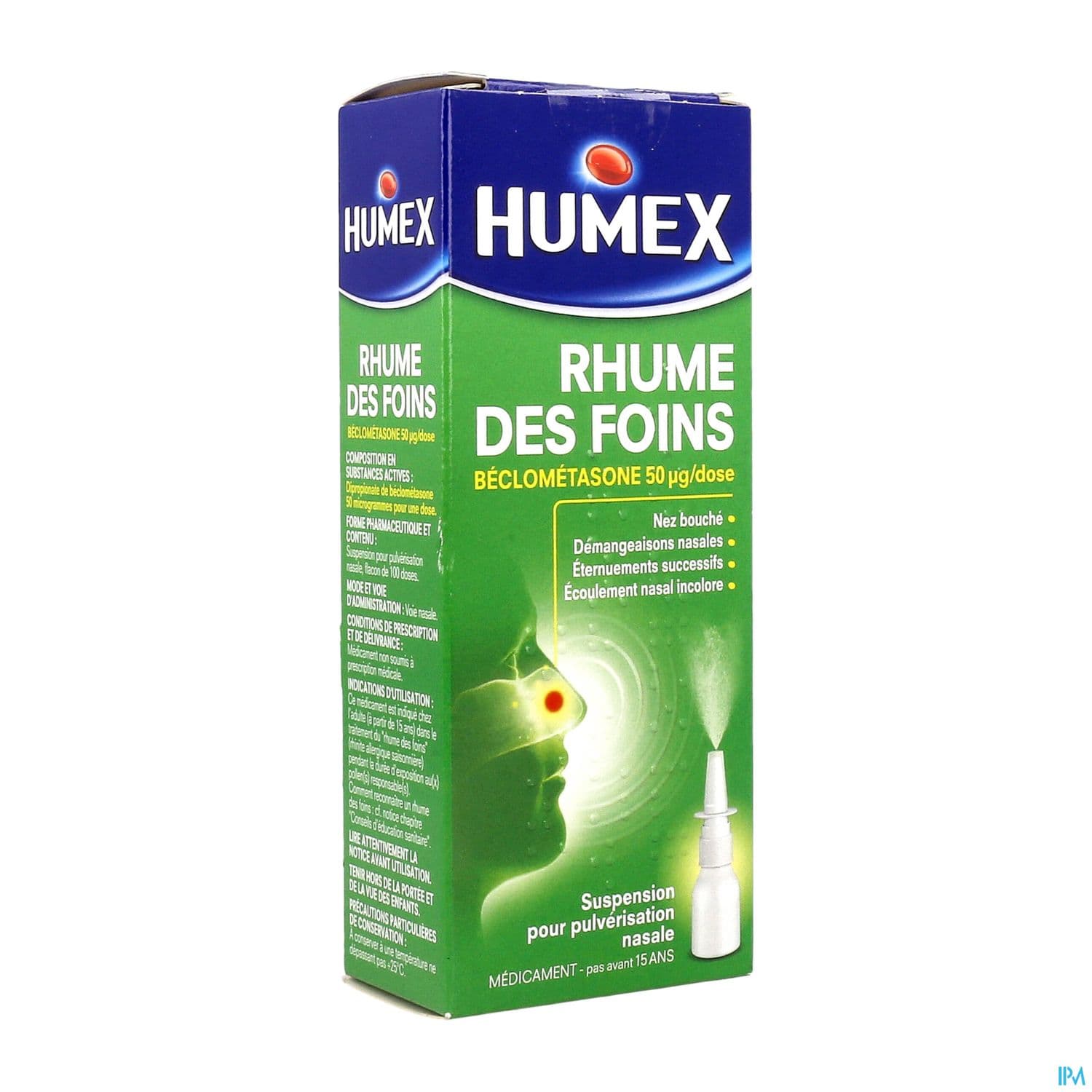 Humex Rhume Des Foins Beclometasone 50mcg/d Suspension Nasale 100d