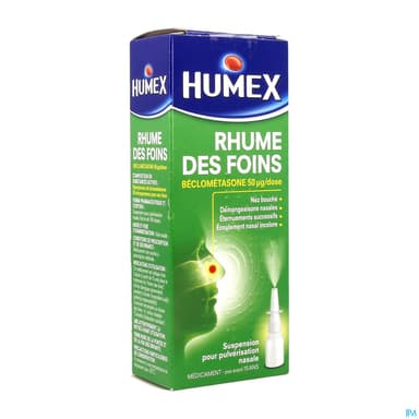 Humex Rhume Des Foins Beclometasone 50mcg/d Suspension Nasale 100d