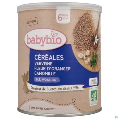 BABYBIO CEREALES VERV FL ORANG220G