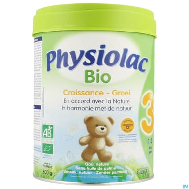 PHYSIOLAC LAIT BIO3 PDR 800G